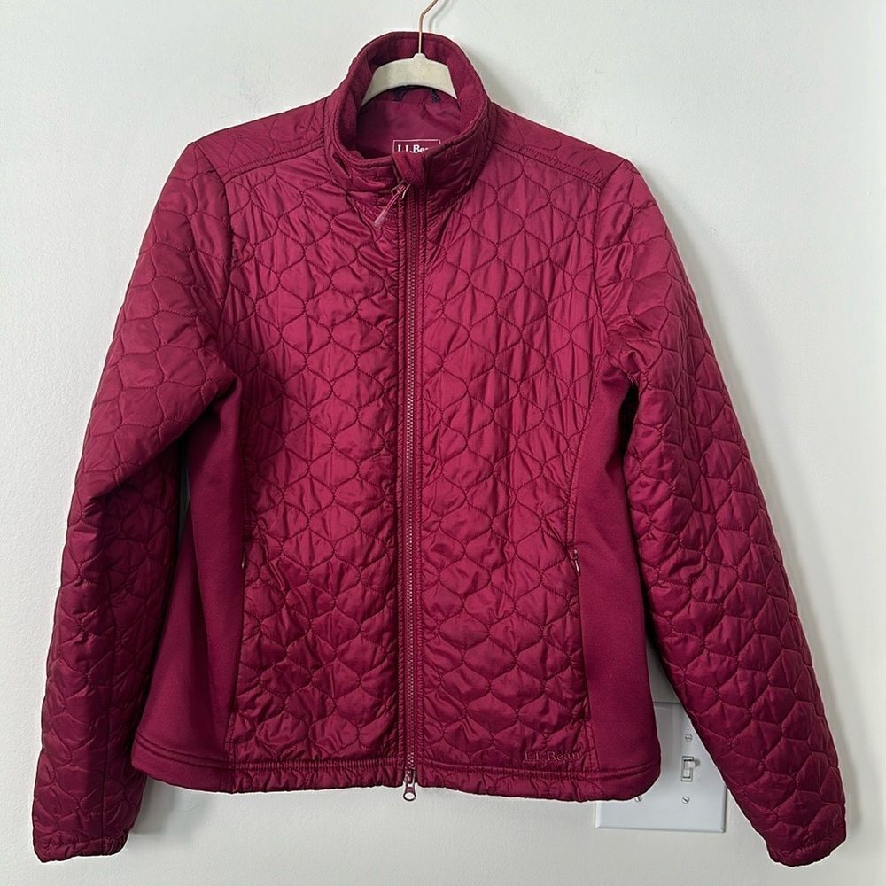 LL Bean Quilted Women’s Cranberry Jacket M